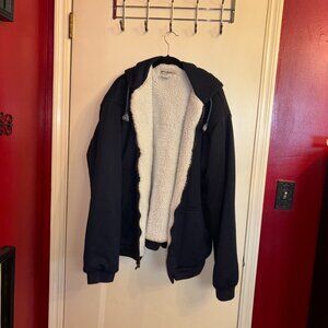 Wilderness Men’s Fully Fleece Lined Extra Warm Heavyduty Thermal Hoodie Jacket